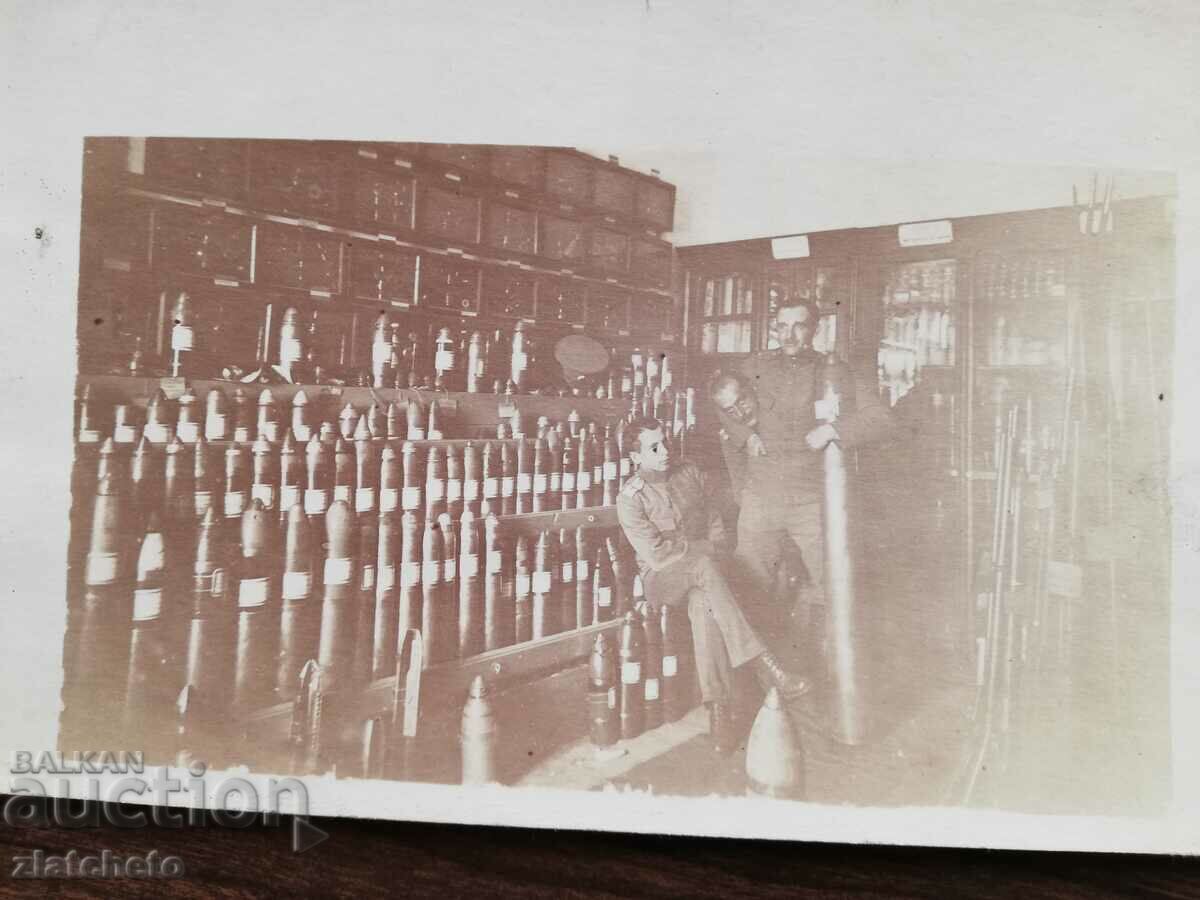 Old photo Kingdom of Bulgaria - PSV, artillery warehouse with price 30.00 BGN | € 15.34 Old photo Kingdom of Bulgaria - PSV, artillery warehouse with price 30.00 BGN | € 15.34