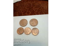 GREAT BRITAIN COINS - 1989,94,2005,08 - 5 pcs. - BGN 2