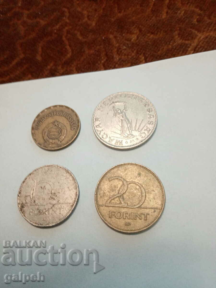 HUNGARY COINS - 1970,71,93,94 - 4 pcs. - BGN 2 with price 2.00 BGN | € 1.02 HUNGARY COINS - 1970,71,93,94 - 4 pcs. - BGN 2 with price 2.00 BGN | € 1.02