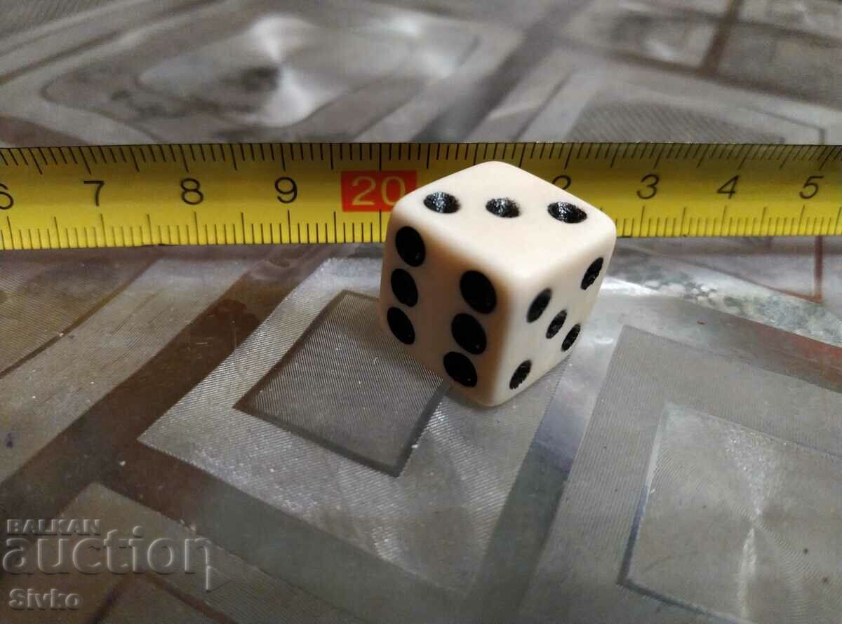 White dice black numbers