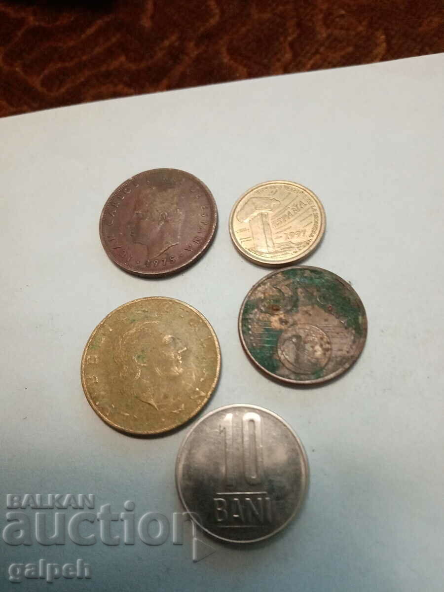 MIXED LOT OF COINS - 5 pcs. - BGN 1.5 with price 1.50 BGN | € 0.77 MIXED LOT OF COINS - 5 pcs. - BGN 1.5 with price 1.50 BGN | € 0.77