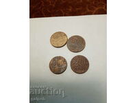 R BULGARIA COINS - 1997 - 4 τεμ. - 0,5 λέβα