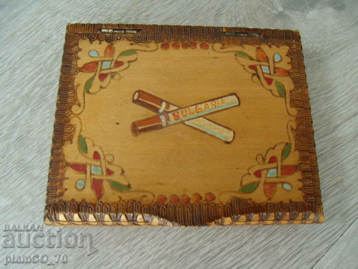 Nr.*7134 cutie veche din lemn / snuffbox - 5