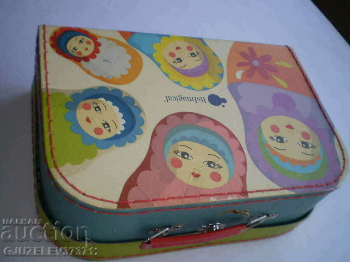 Auction Retro matryoshka cardboard suitcase Auction Retro matryoshka cardboard suitcase