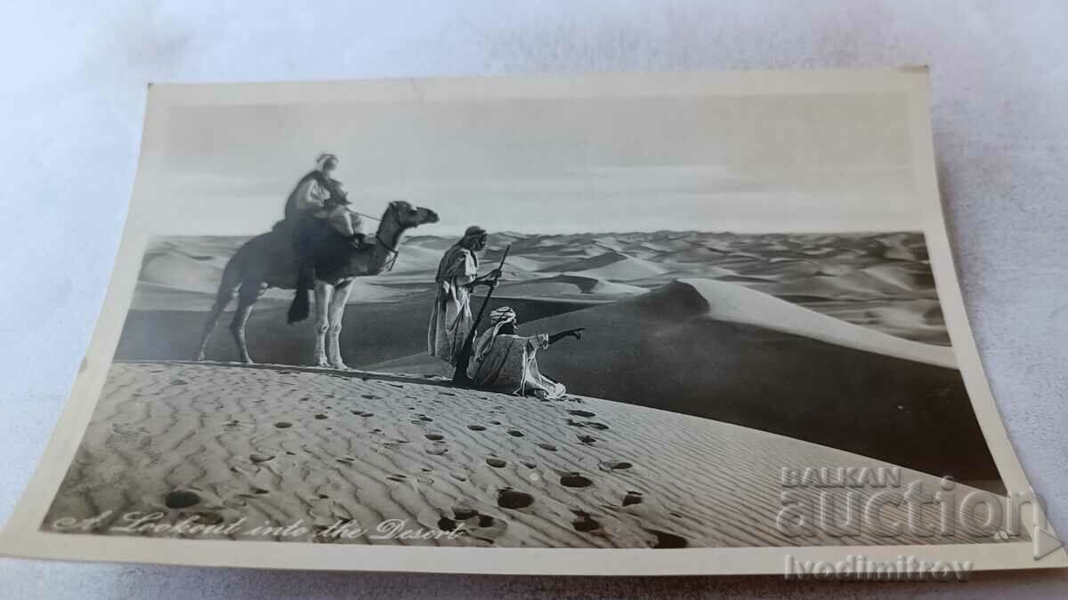 A Lookout in the Desert 1929 postcard