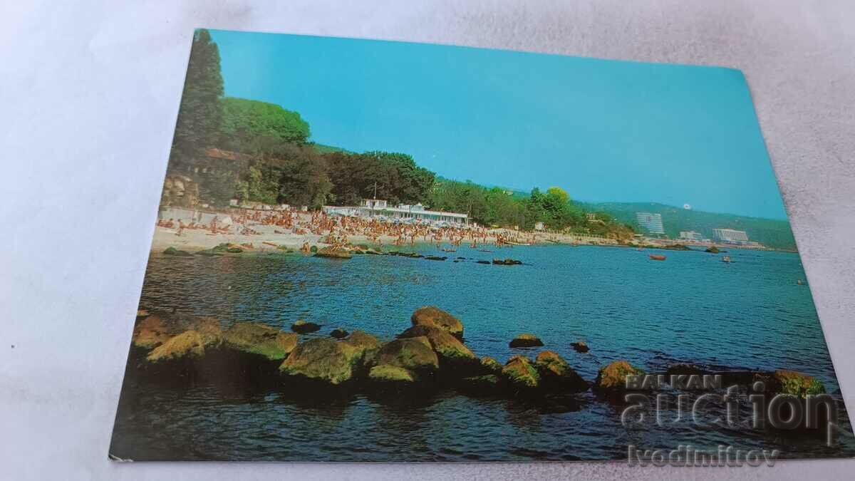 Carte poștală Plaja prieteniei 1985