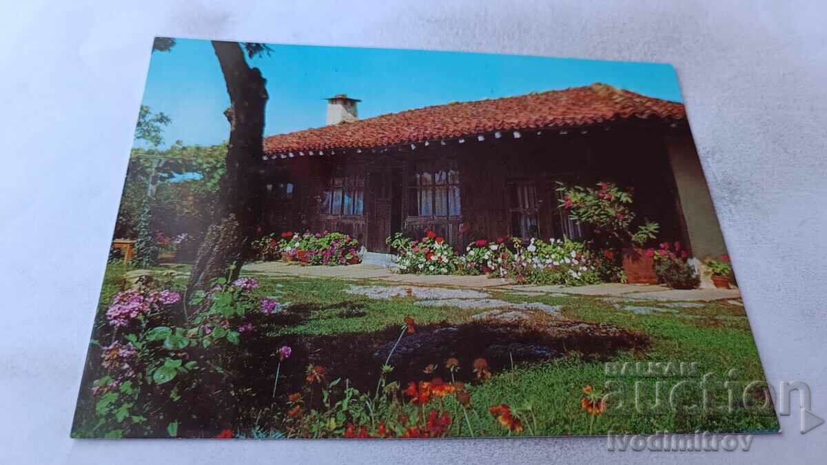 Пощенска картичка Жеравна Родната къща на Йордан Йовков 1981