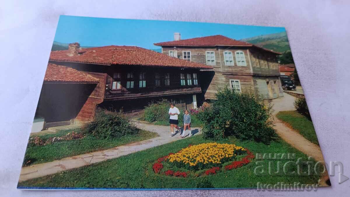 Пощенска картичка Котел Галатанското училище 1980