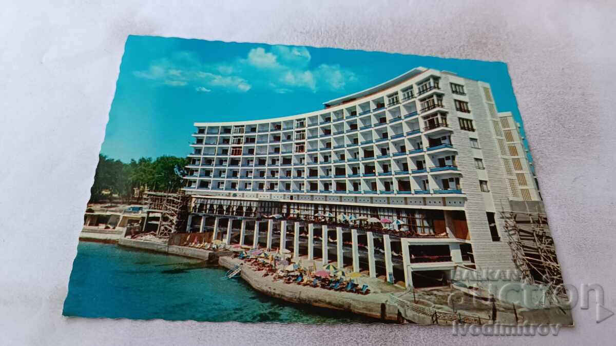 Carte poștală Hotel Alexandria pe plaja Montaza