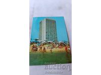 Пощенска картичка Слънчев бряг Хотел Бургас 1972