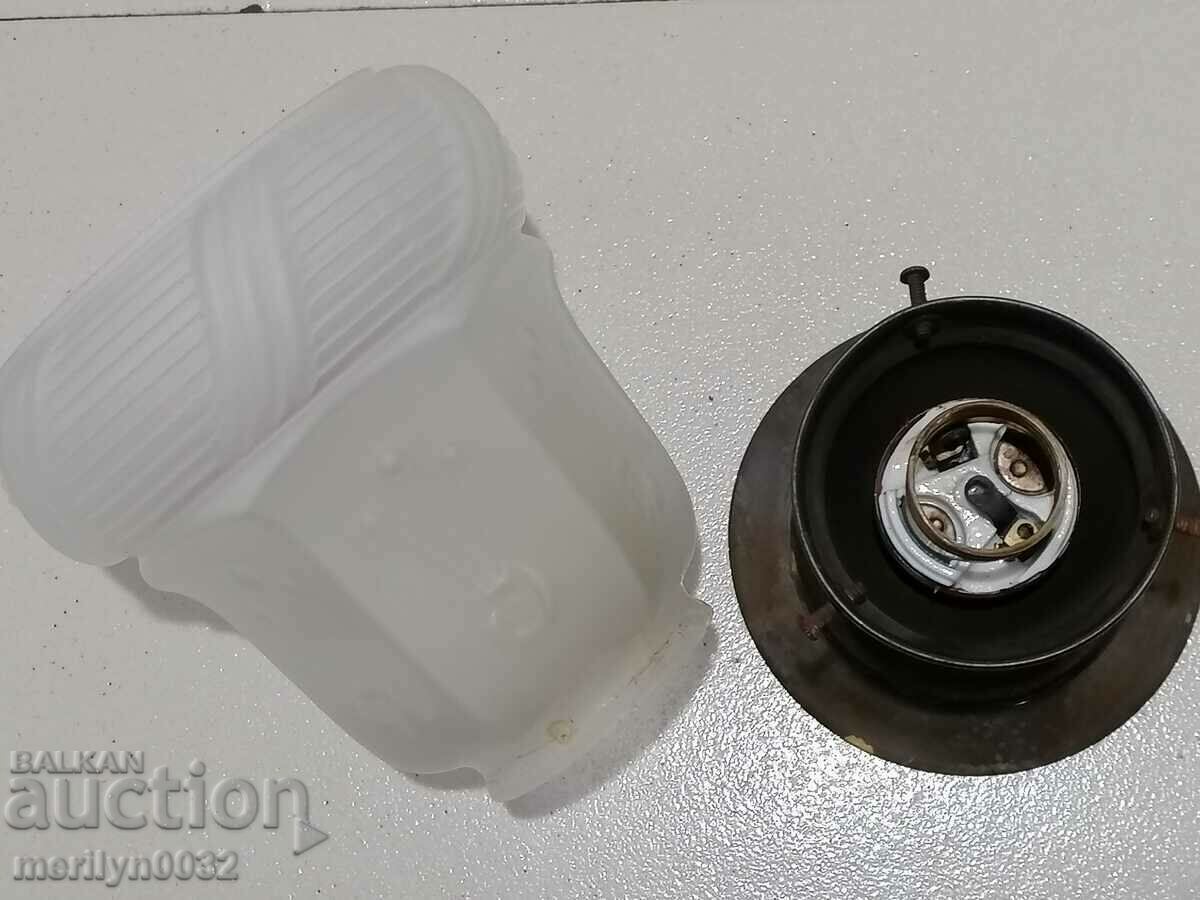 Glass lampshade Kingdom of Bulgaria lantern electric lamp - 6 Glass lampshade Kingdom of Bulgaria lantern electric lamp - 6