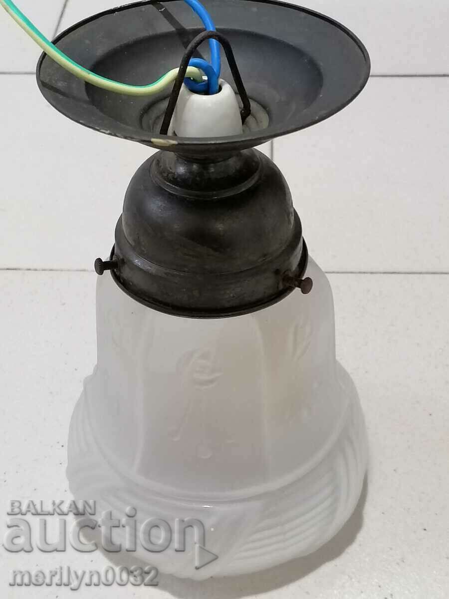 Glass lampshade Kingdom of Bulgaria lantern electric lamp - 7 Glass lampshade Kingdom of Bulgaria lantern electric lamp - 7