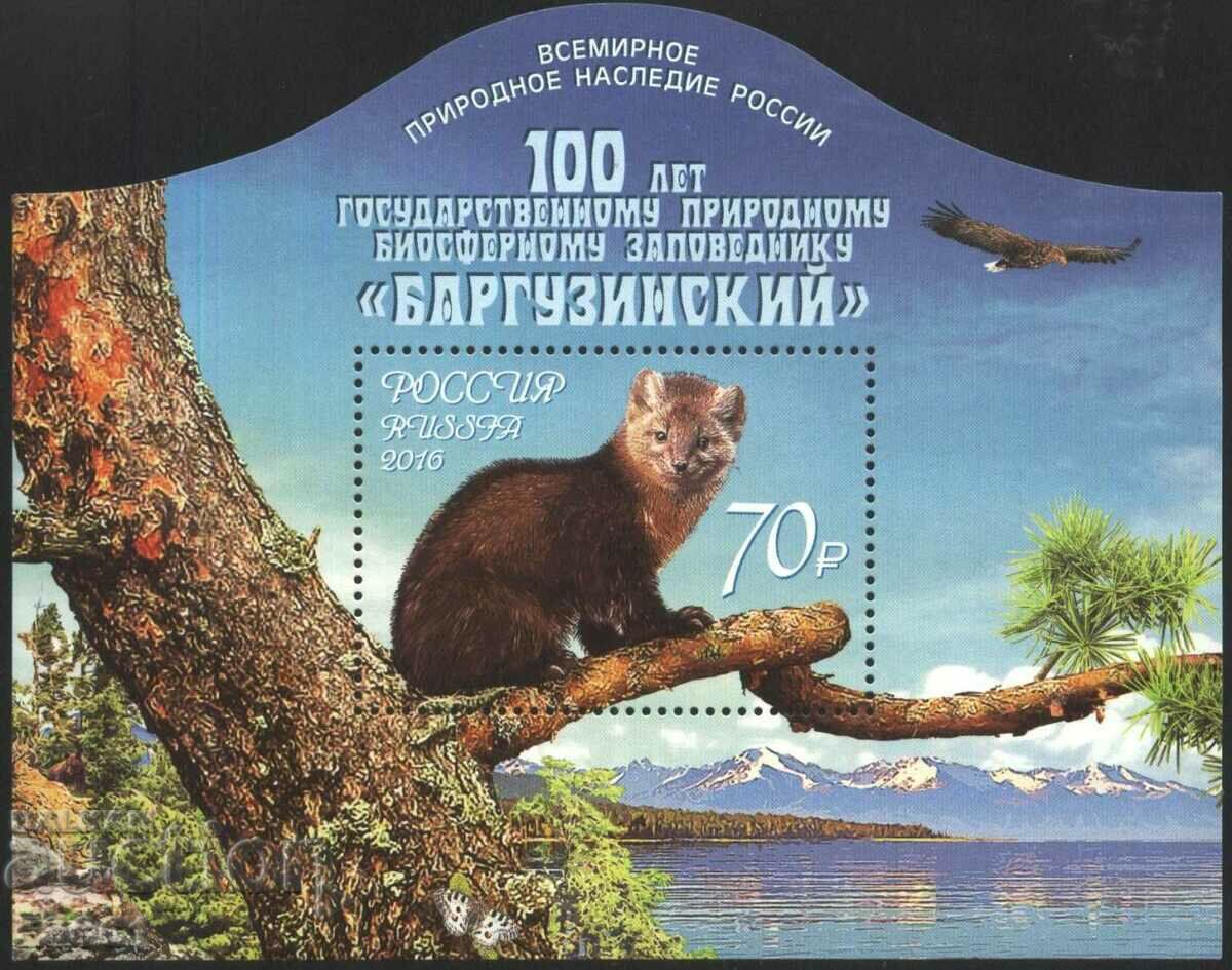 Bloc pur Barguzinsky Fauna Samur Reserve 2016 din Rusia