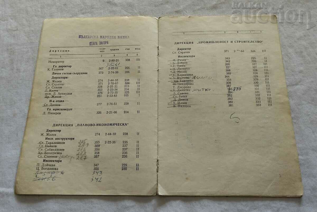 BNB OLD ZAGORA REPERTOARE TELEFONICE cu preț 3.00 BGN | € 1.53