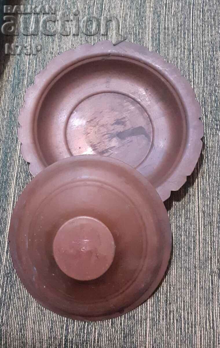 OLD COPPER POT. LID. BAKER. - 6 OLD COPPER POT. LID. BAKER. - 6