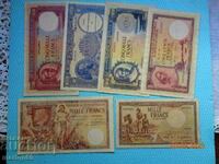 Congo foarte rar 1955-1962. /copii bancnote/