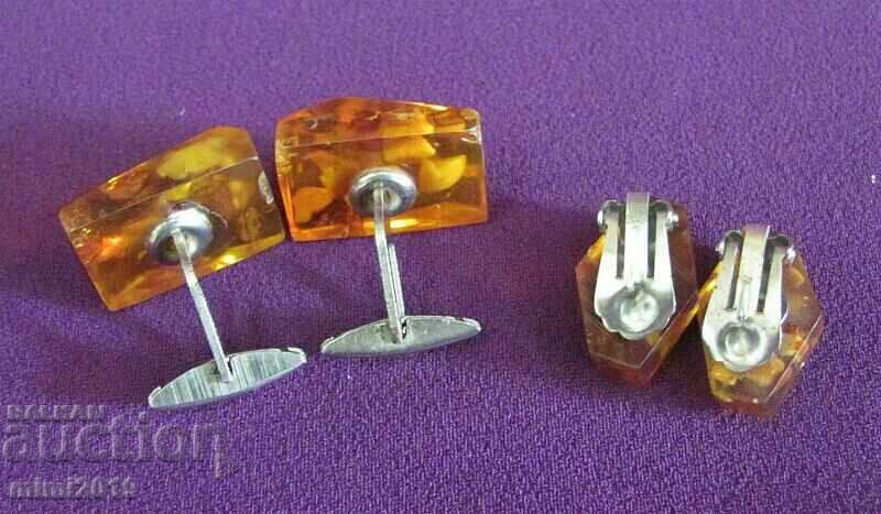 Стари Кехлибарени Бутонели и Обеци с цена 24.50 лв. | € 12.53 Стари Кехлибарени Бутонели и Обеци с цена 24.50 лв. | € 12.53