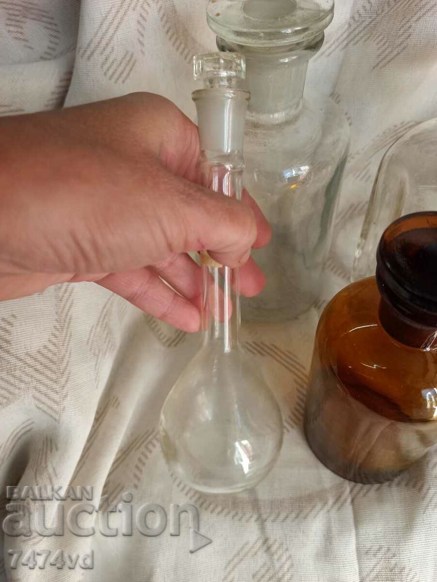 STICLE VECHI DE FARMACIE, BASONE, ETC - 5 STICLE VECHI DE FARMACIE, BASONE, ETC - 5