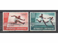 1955 Άγιος Μαρίνος. Διεθνής Έκθεση Ολυμπιακών Γραμματοσήμων.