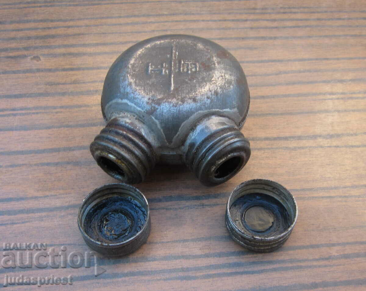old Bulgarian military metal oil pan marked