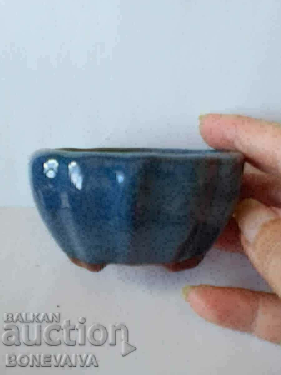 Auction  container pot for cactus succulent bonsai ceramic glaze