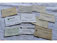 BUSINESS CARDS OF THE REPUBLIC OF BULGARIA LOT OF 10 NUMBERS