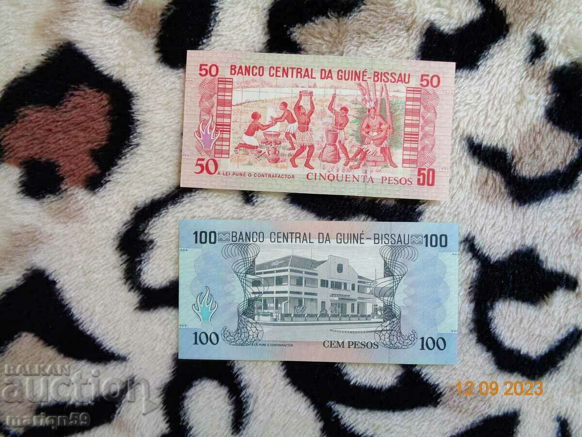 50+100 pesos Guineea Bissau -1990. cu preț € 3.07 | 6.00 BGN