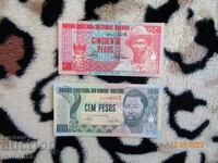 50+100 pesos Guinea Bissau -1990.