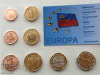 euro set Liechtenstein 2004 ESSAI PATTERN PROBE Liechtenstein