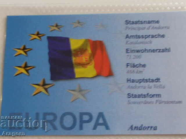 Licitație set de euro Andorra 2006 ESSAI PATTERN PROBE Andorra 2006 Licitație set de euro Andorra 2006 ESSAI PATTERN PROBE Andorra 2006