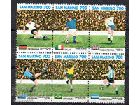 1990. San Marino. World Cup in football - Italy.
