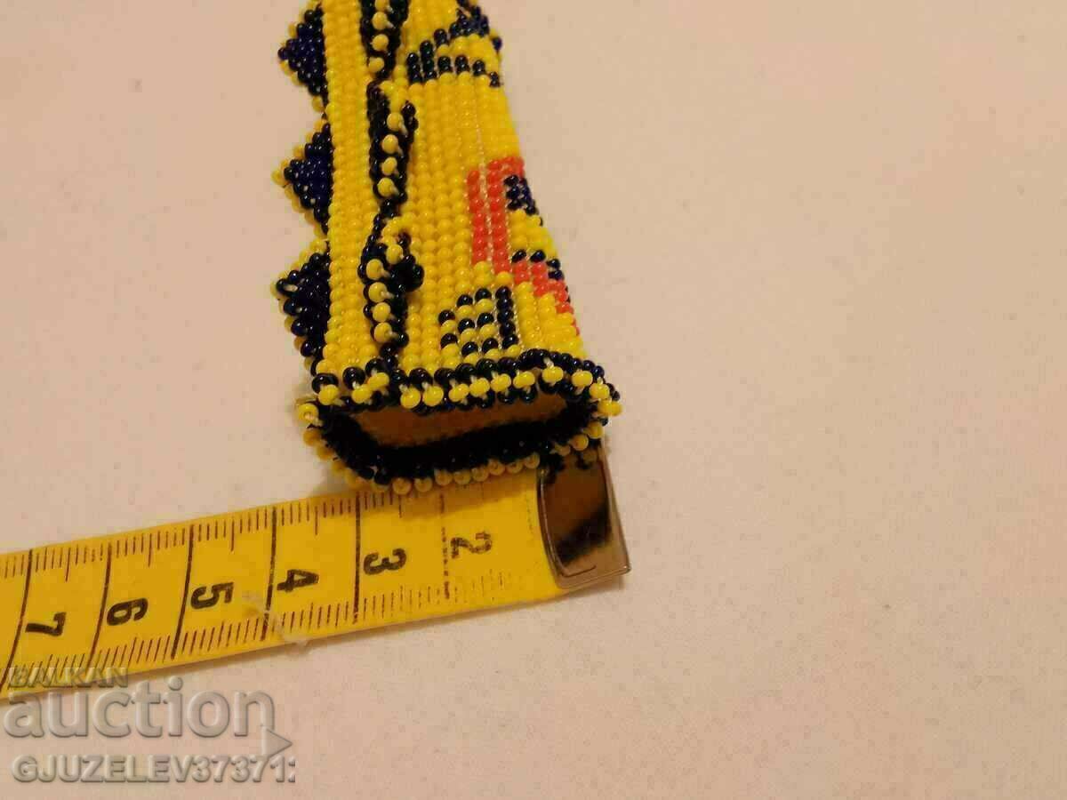 Old glass bead lipstick case 1907 - 6 Old glass bead lipstick case 1907 - 6