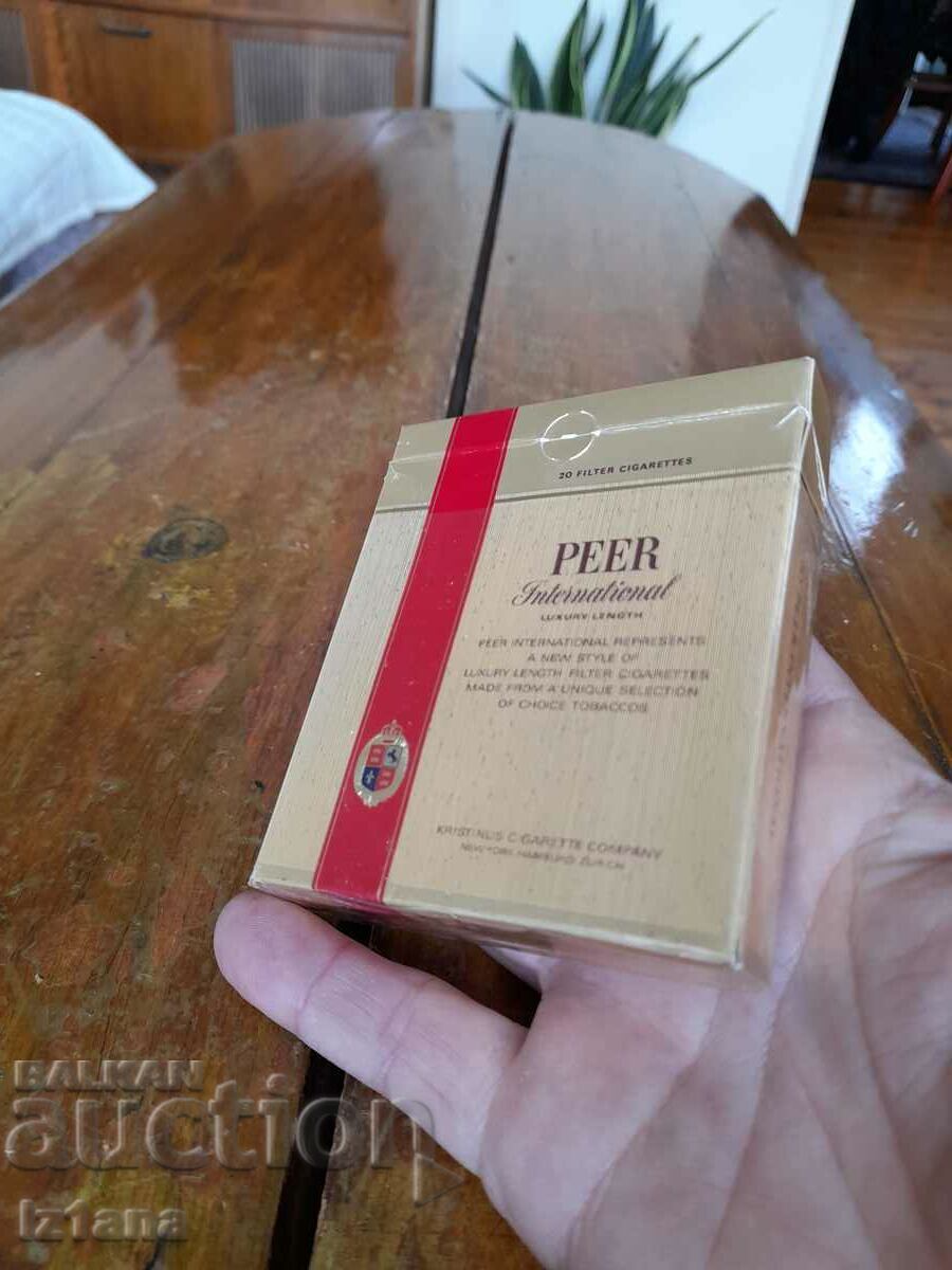 An old box of Peer cigarettes with price 12.00 BGN | € 6.14 An old box of Peer cigarettes with price 12.00 BGN | € 6.14