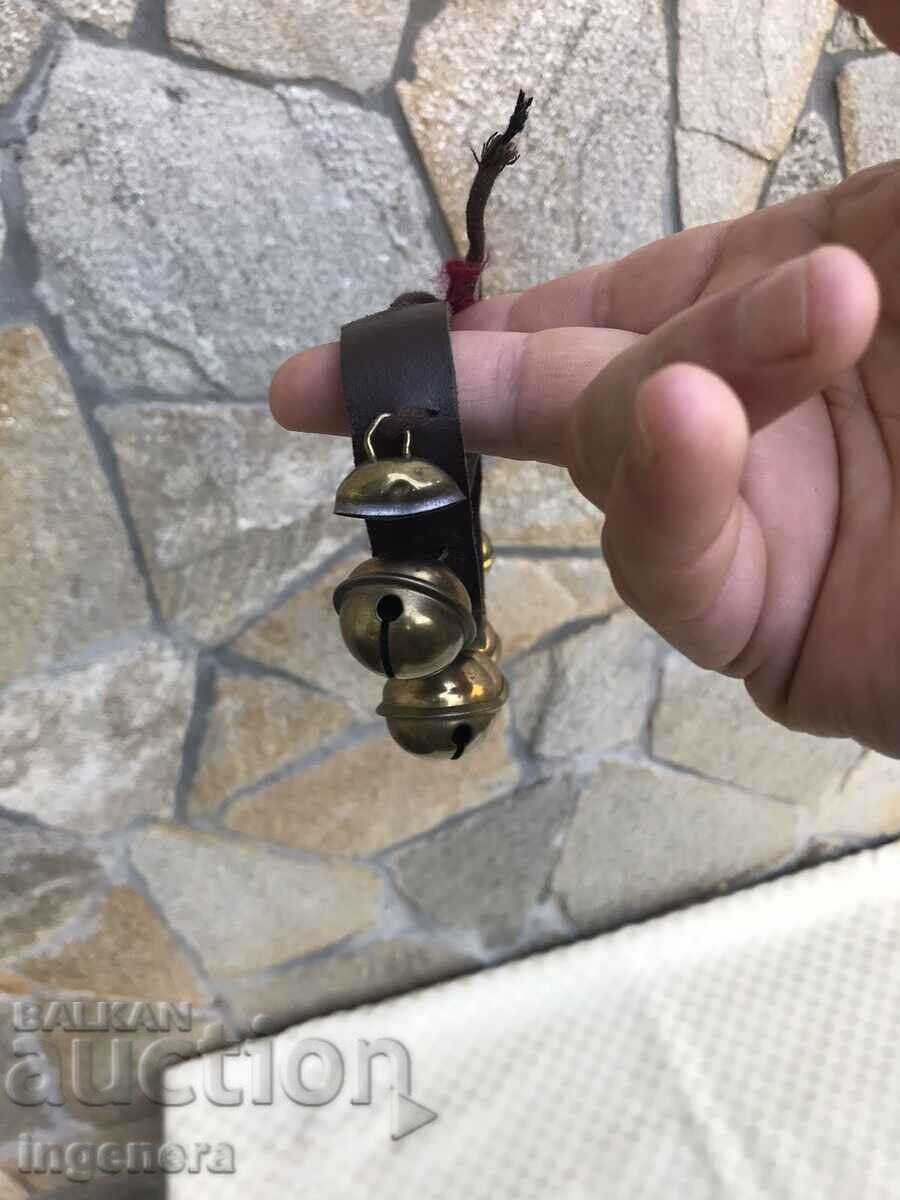 CAMBANK SMALL ON A STRAP 5 PCS. CHAN BOY BRASS - 5 CAMBANK SMALL ON A STRAP 5 PCS. CHAN BOY BRASS - 5