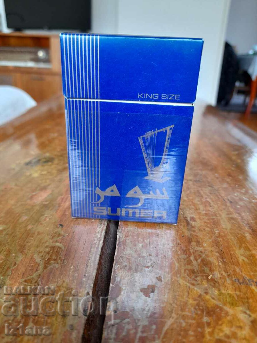 An old box of Sumer cigarettes