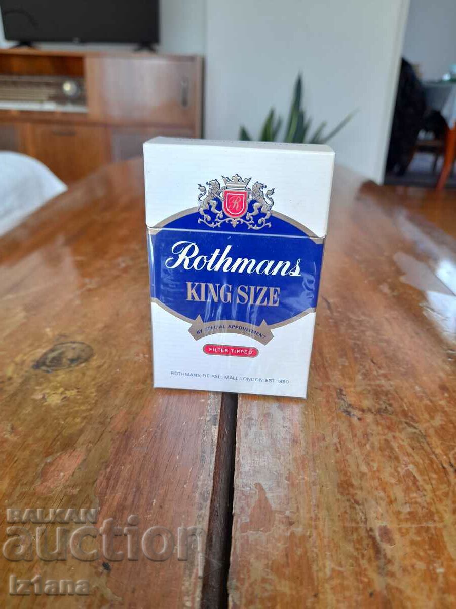 An old Rothmans cigarette box An old Rothmans cigarette box
