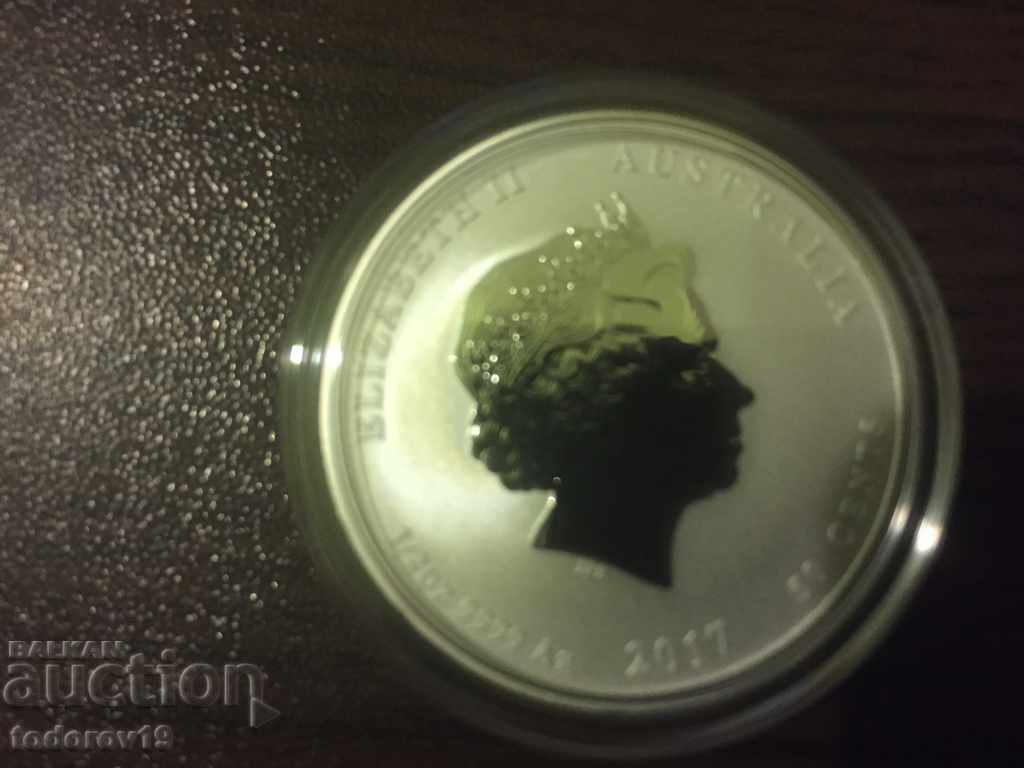 Auction Lunar Year of the Rooster 2017 1/2 oz /Colored/ Auction Lunar Year of the Rooster 2017 1/2 oz /Colored/