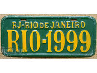 Metal Sign RIO de JANEIRO RIO - 1999
