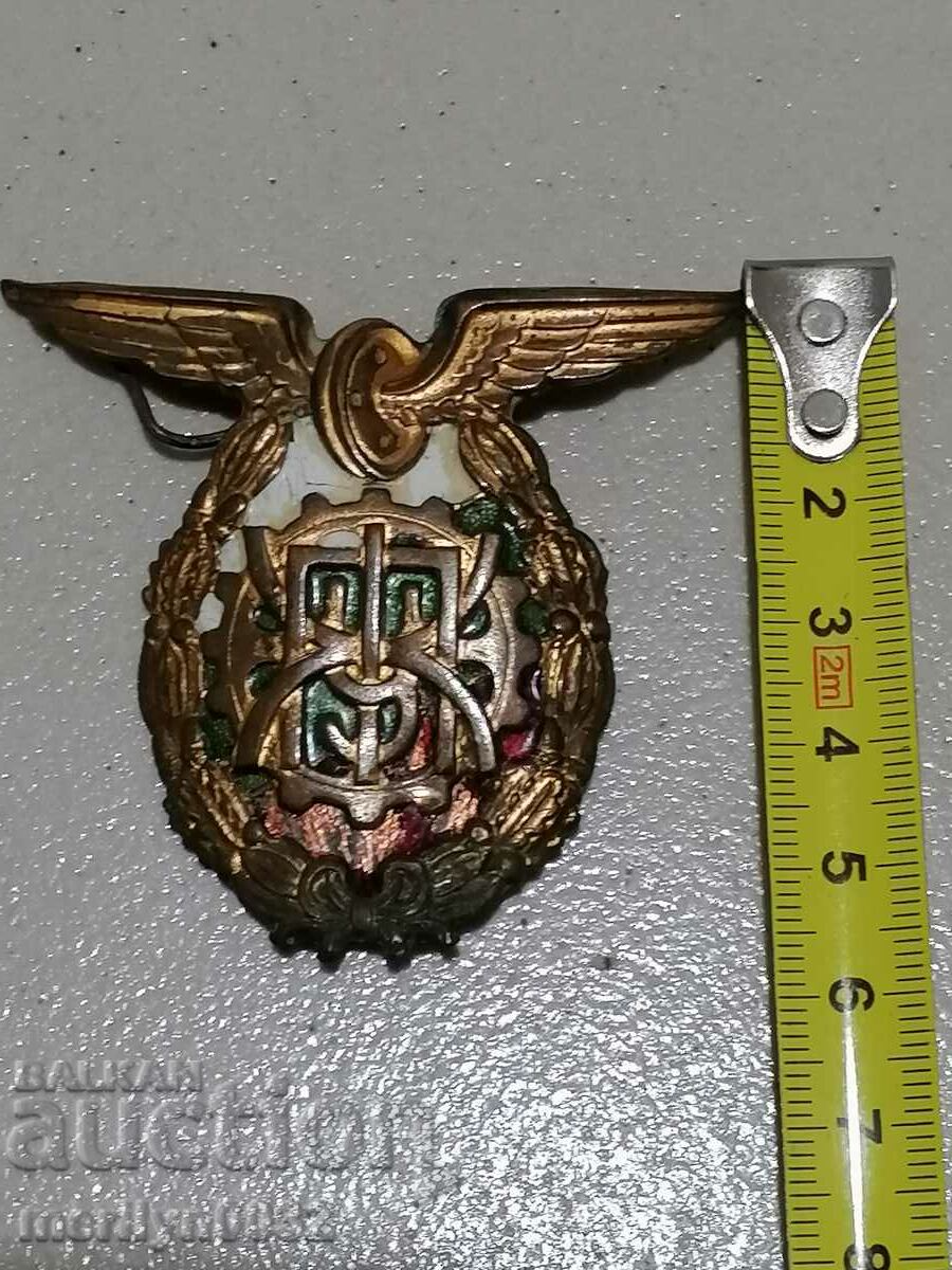 Delivery of Cockade Kingdom of Bulgaria emblem badge with enamel Delivery of Cockade Kingdom of Bulgaria emblem badge with enamel