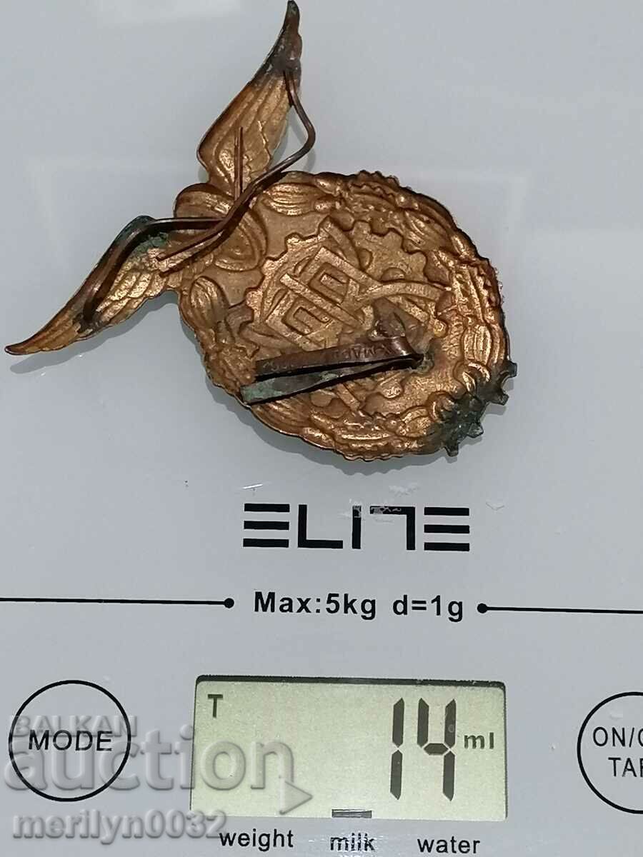 Cockade Kingdom of Bulgaria emblem badge with enamel - 6 Cockade Kingdom of Bulgaria emblem badge with enamel - 6