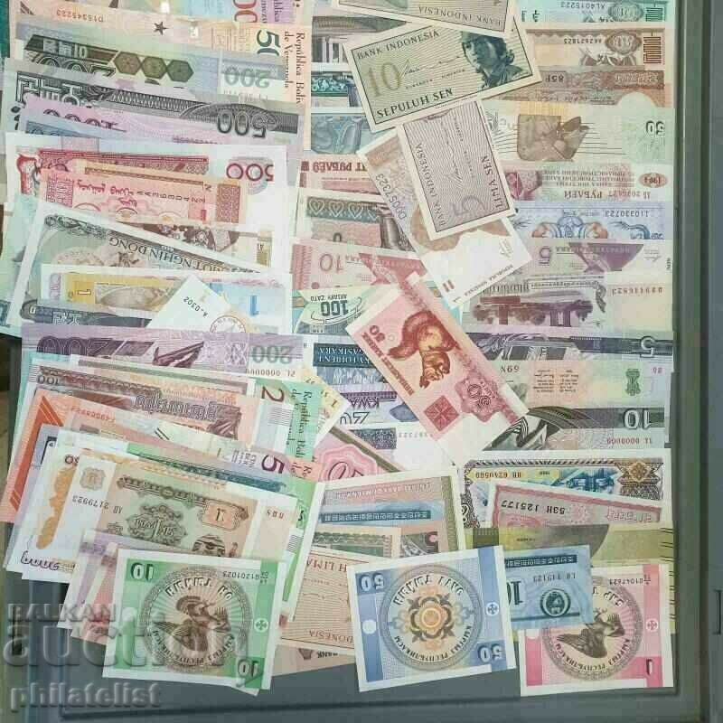Pack of different 100 banknotes all over the world - different Pack of different 100 banknotes all over the world - different
