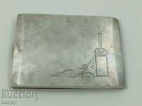 Old silver cigarette case