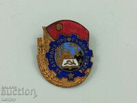Enamel badge for active trade union work