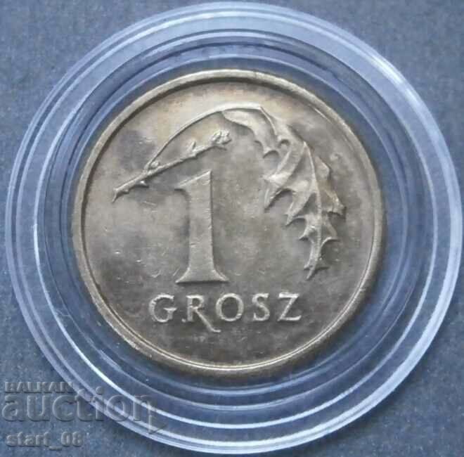 Poland 1 grosz 2007