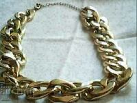 old beautiful gold plated necklace