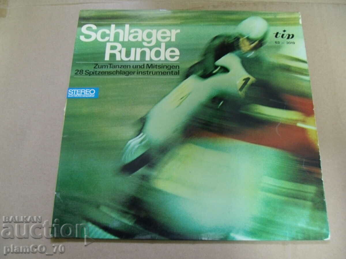 #*7141 παλιός δίσκος γραμμοφώνου Schlager Runde - tip