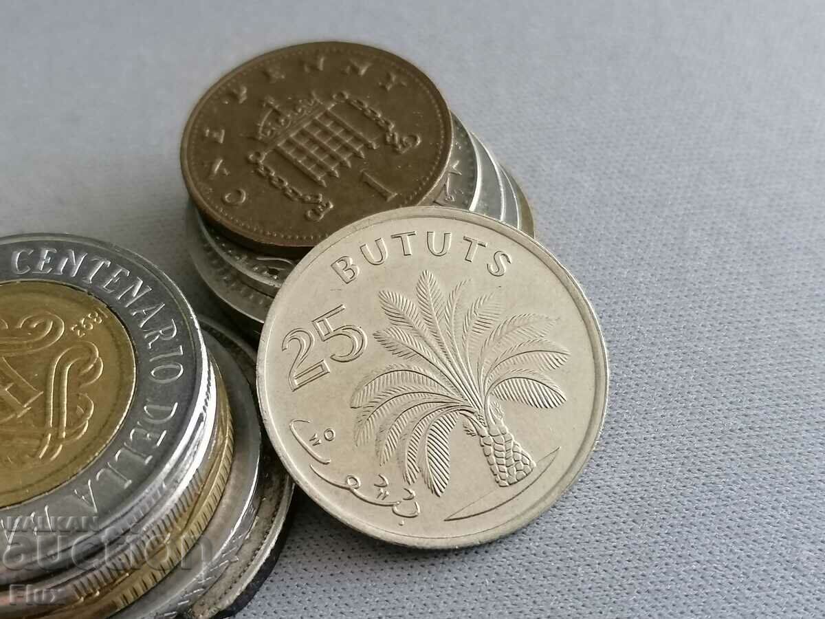 Монета - Гамбия - 25 бутут | 1998г.