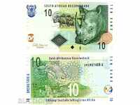 +++ Africa de Sud 10 Rand P 128 2009 NEW UNC +++