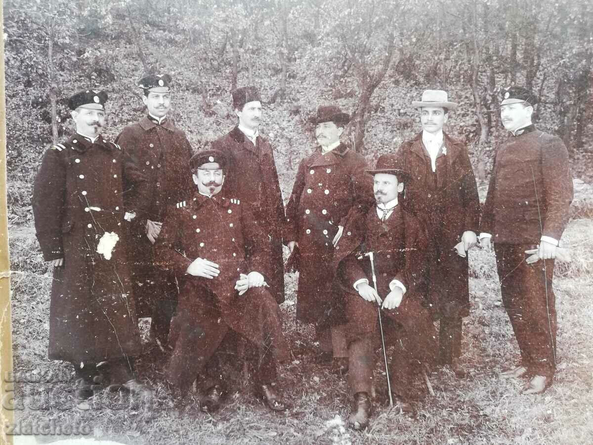 Auction Old photo cardboard - BDZ employees! Auction Old photo cardboard - BDZ employees!