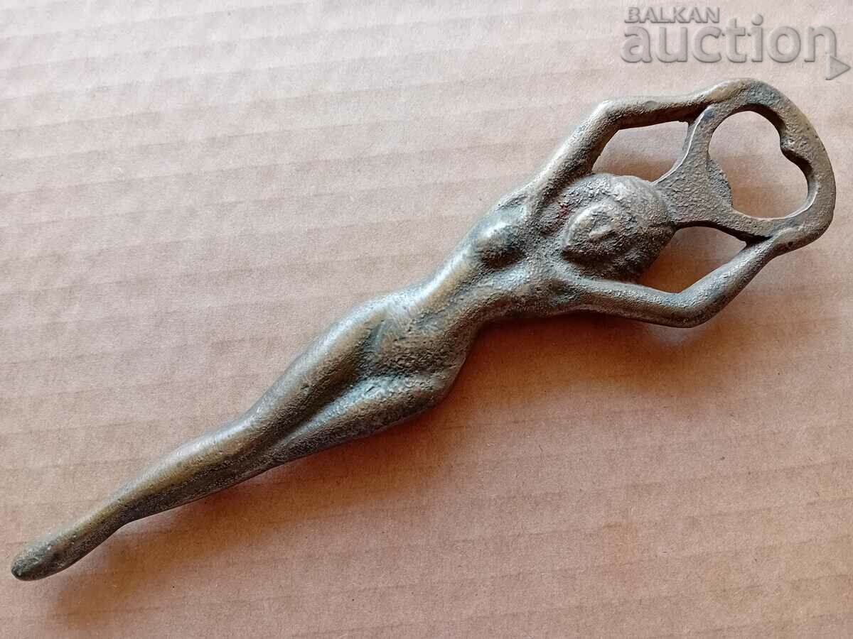 bronze opener female body retro vintage with price 31.00 BGN | € 15.85 bronze opener female body retro vintage with price 31.00 BGN | € 15.85
